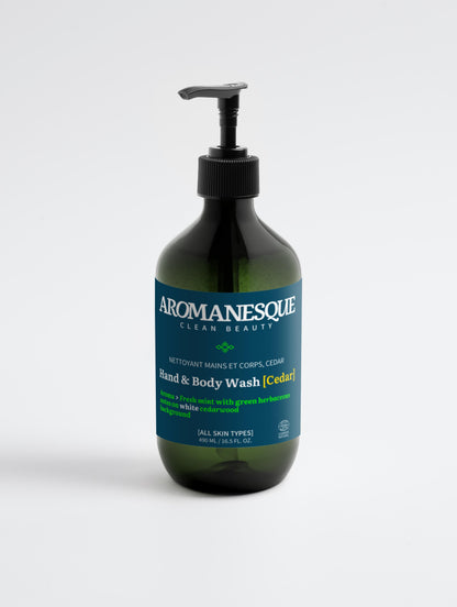 Aromanesque Hand & Body Wash, Peppermint & Dark Cedar